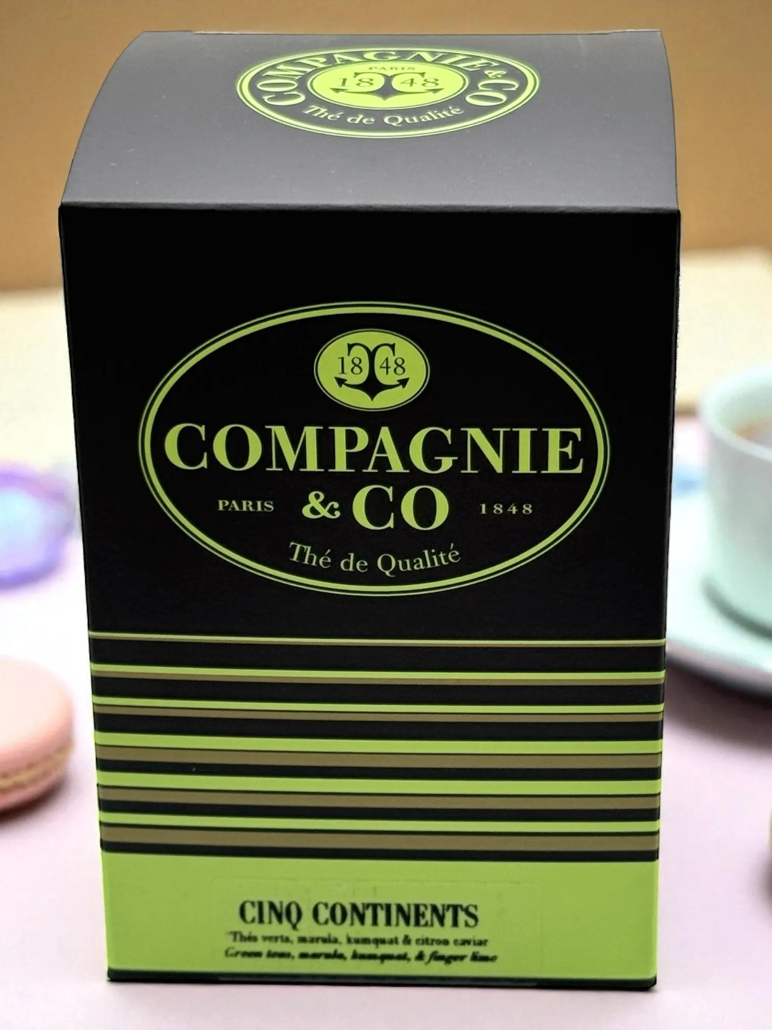 THÉ VERT 5 CONTINENTS 25 SACHETS COMPAGNIE COLONIALE