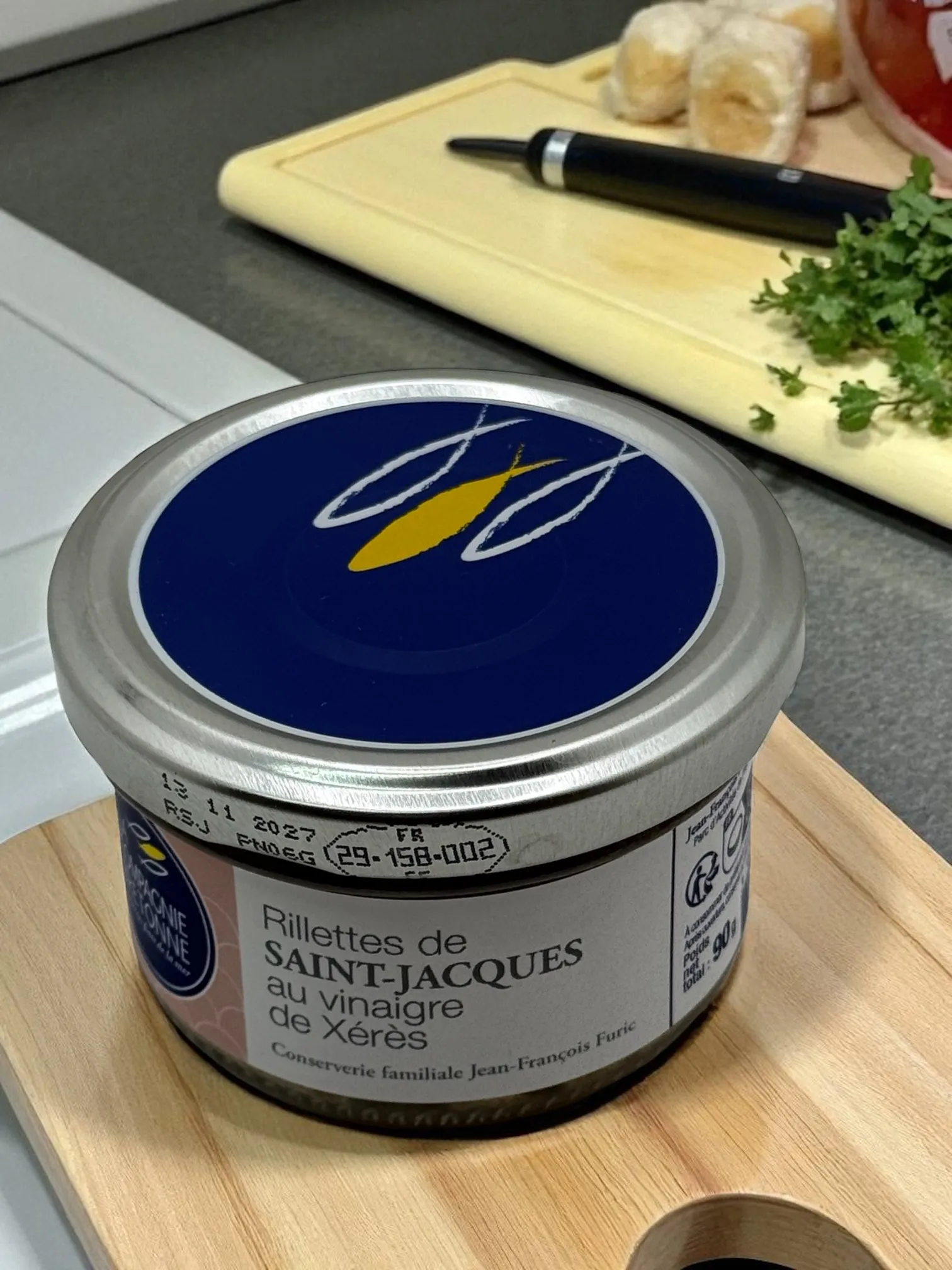 RILLETTE DE SAINT JACQUES AU VINAIGRE XÉRÈS 90G LA COMPAGNIE BRETONNE