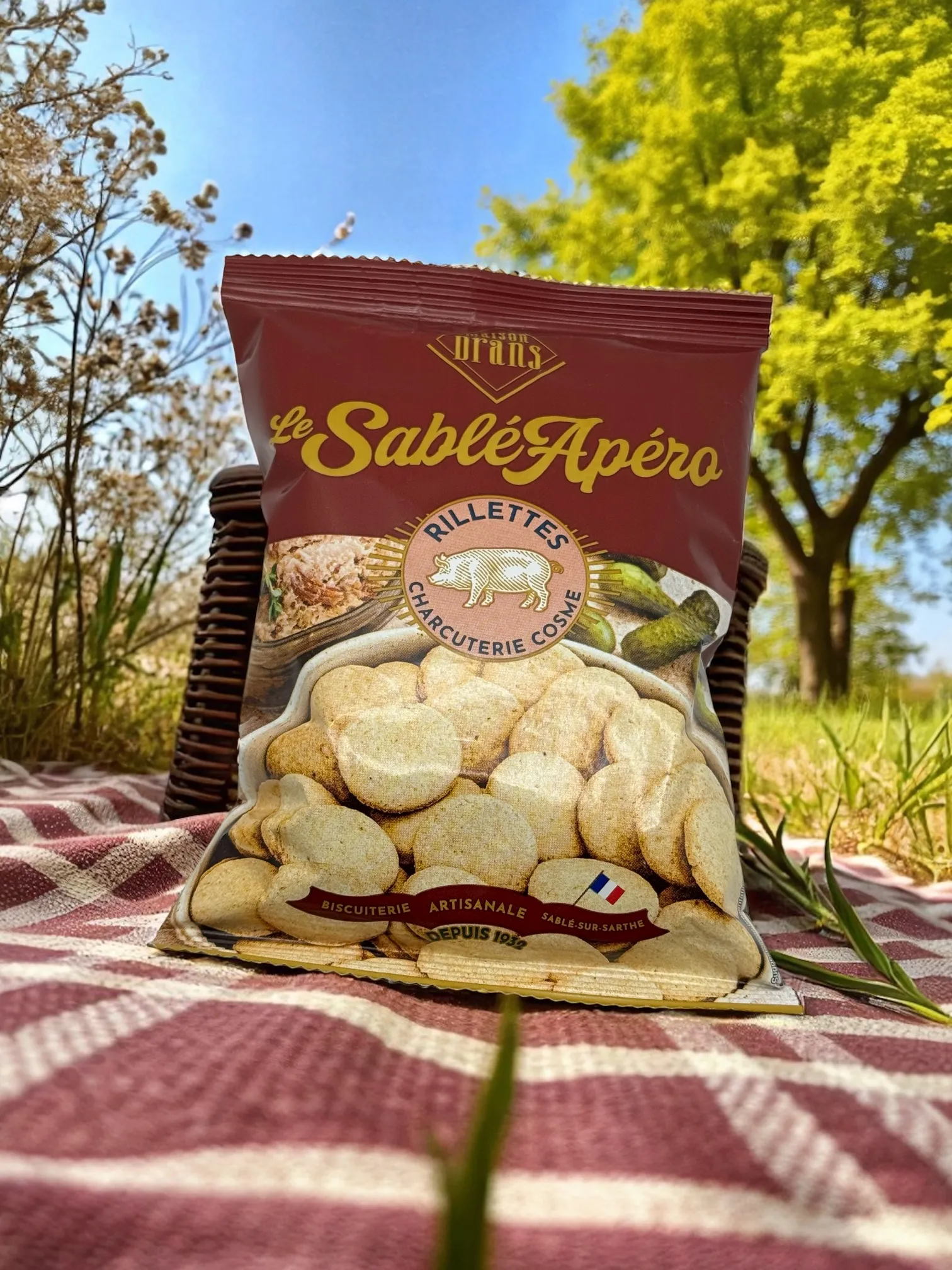 SABLÉ APÉRO RILLETTES AOP 90G MAISON DRANS