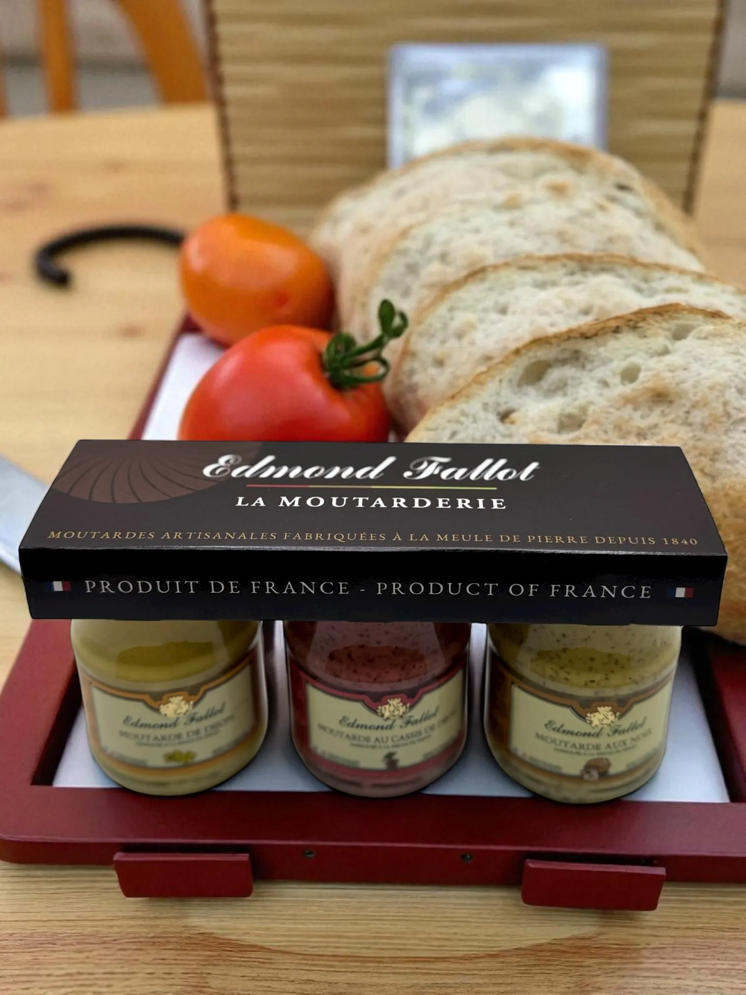 ETUI 3 MOUTARDES 3 X 10CL EDMOND FALLOT