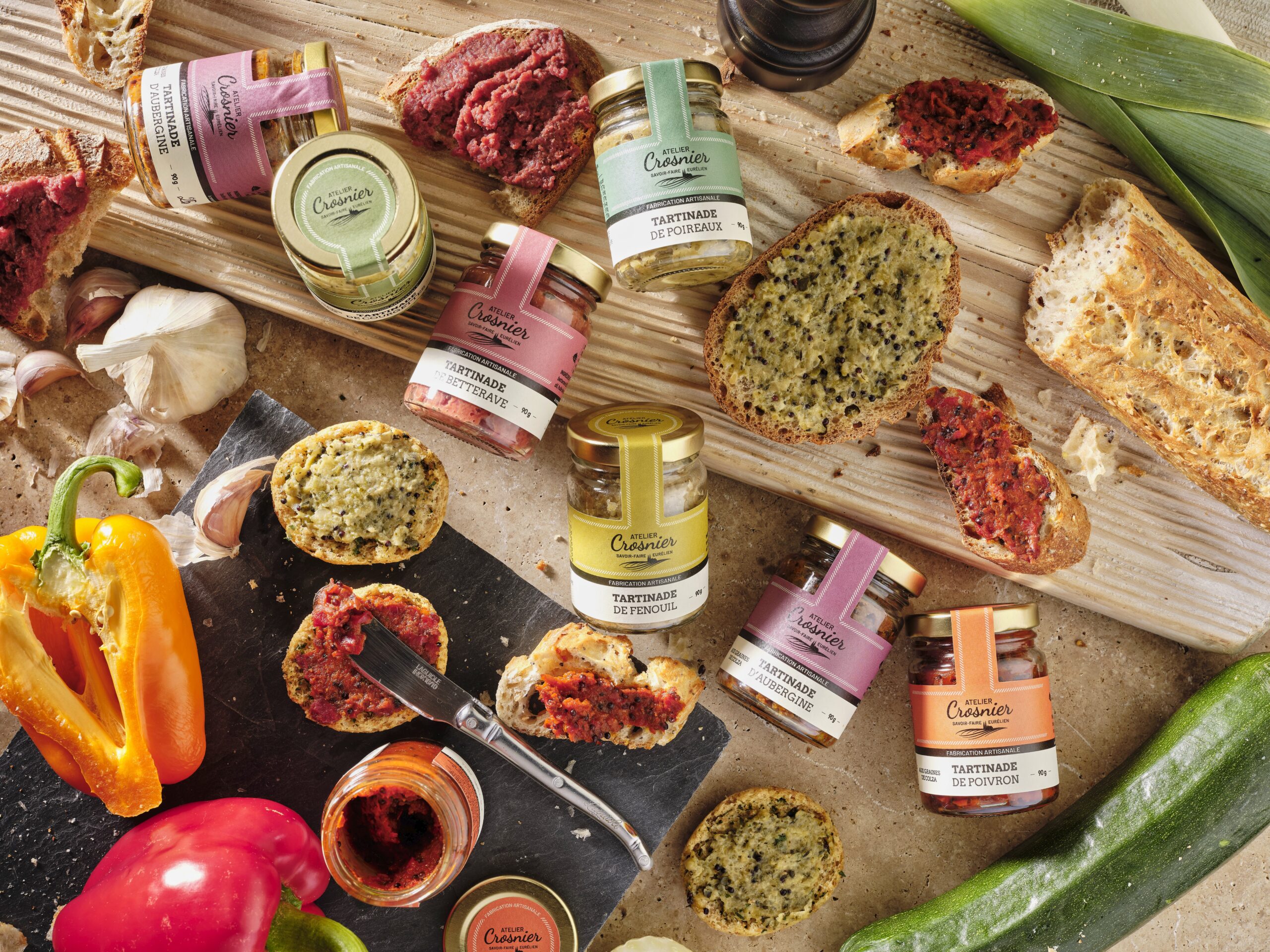 TARTINADE DE POIVRONS 90G ATELIER CROSNIER