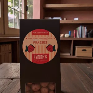 PERLES FOURRÉES FRAISE 75G EDMOND ET SIMONE