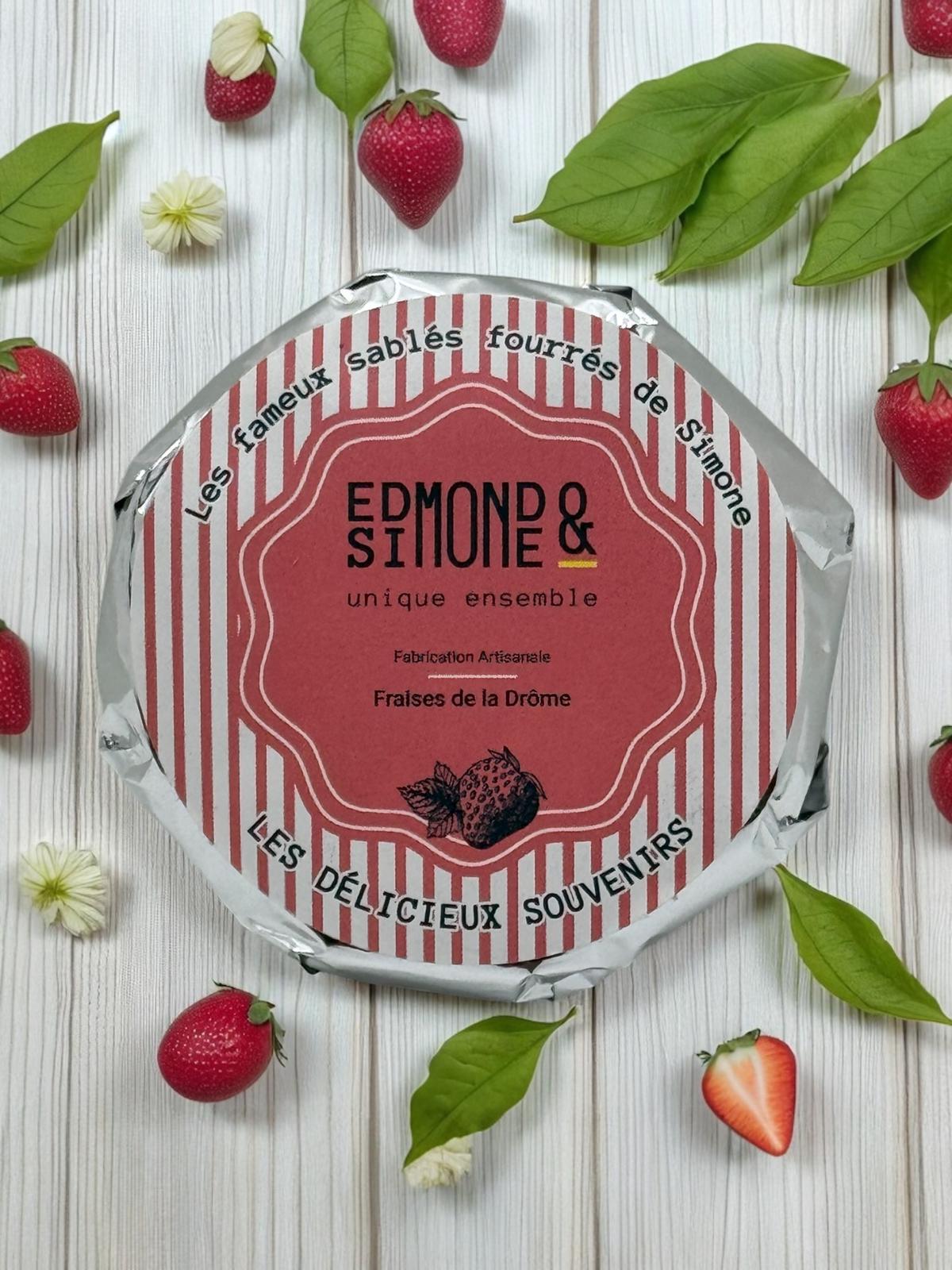 MINI SABLÉ FRAISE 60G  EDMOND & SIMONE