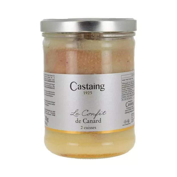 2 CUISSES DE CANARD CONFITES 730G CASTAING