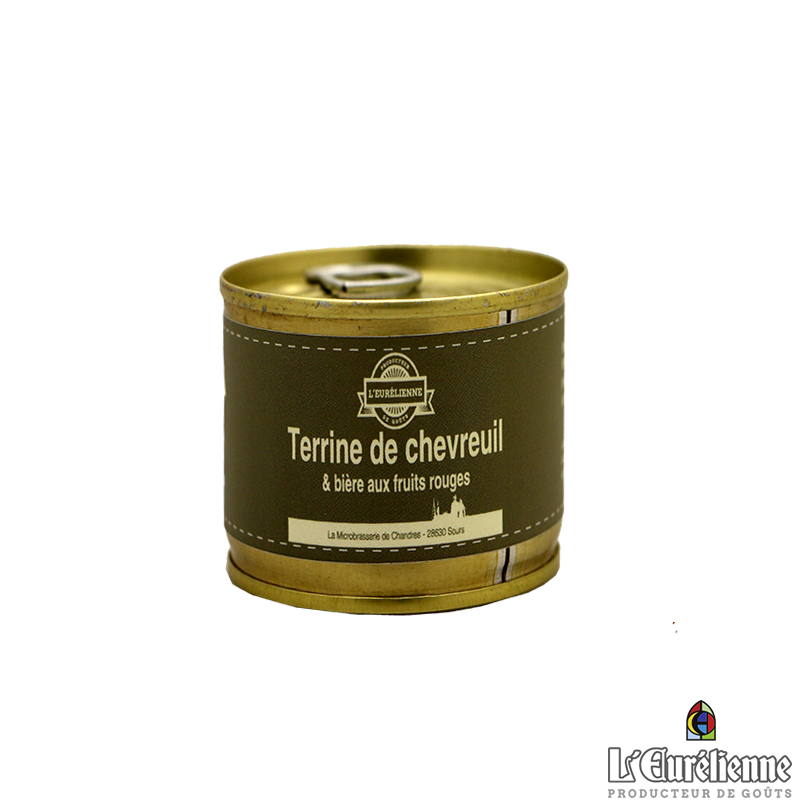 TERRINE DE CHEVREUIL BIÈRE FRUITS ROUGES 130G CROSNIER