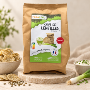 CHIPS DE LENTILLES CRÈME OIGNONS 75g FABAPÉRO