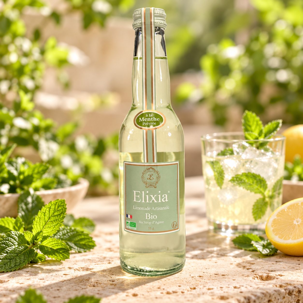LIMONADE ELIXIA BIO MENTHE POIVRÉE 33CL
