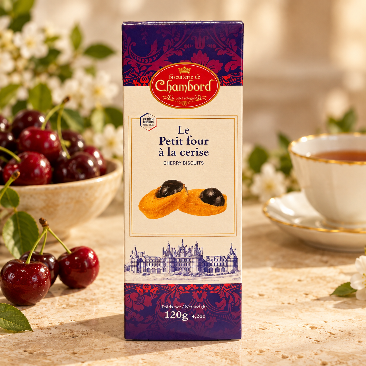 PETITS FOURS CERISE 120G BISCUITERIE DE CHAMBORD