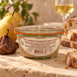 RILLETTES GÉLINE POIRE TAPÉE ET VOUVRAY 200G SAVEURS GOURMANDES