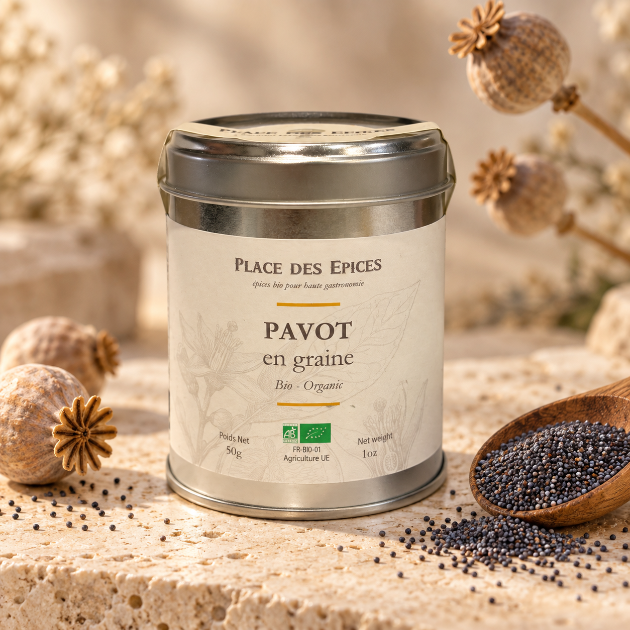 PAVOT EN GRAINES BIO 50G PLACE DES ÉPICES