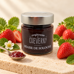 CONFITURE FRAISE DE SOLOGNE BIO 280G LA CONFITURERIE DE CHEVERNY