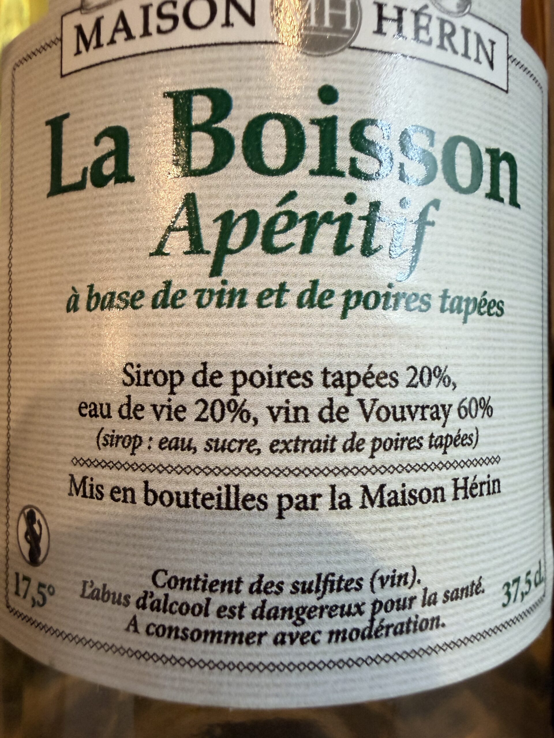 BOISSONS APÉRITIVES POIRES TAPÉES MAISON HERIN – Image 2