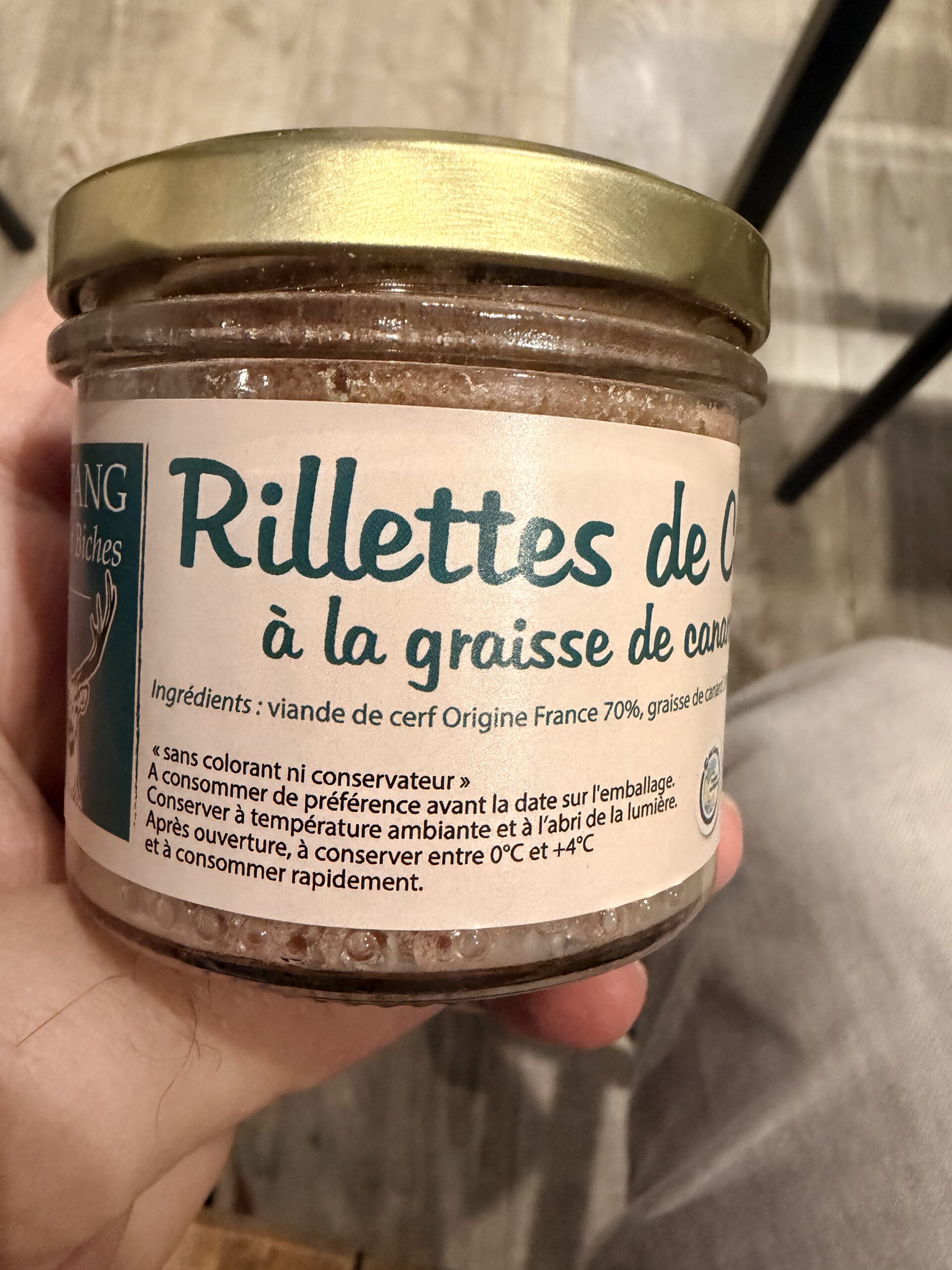 RILLETTES DE CERF À LA GRAISSE DE CANARD LA FERME DE L'ÉTANG 100G – Image 4