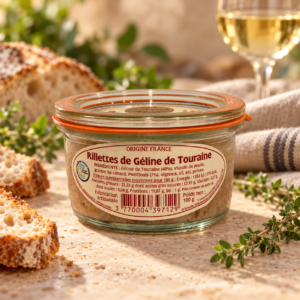 RILLETTES GÉLINE DE TOURAINE SAVEURS GOURMANDES 100G