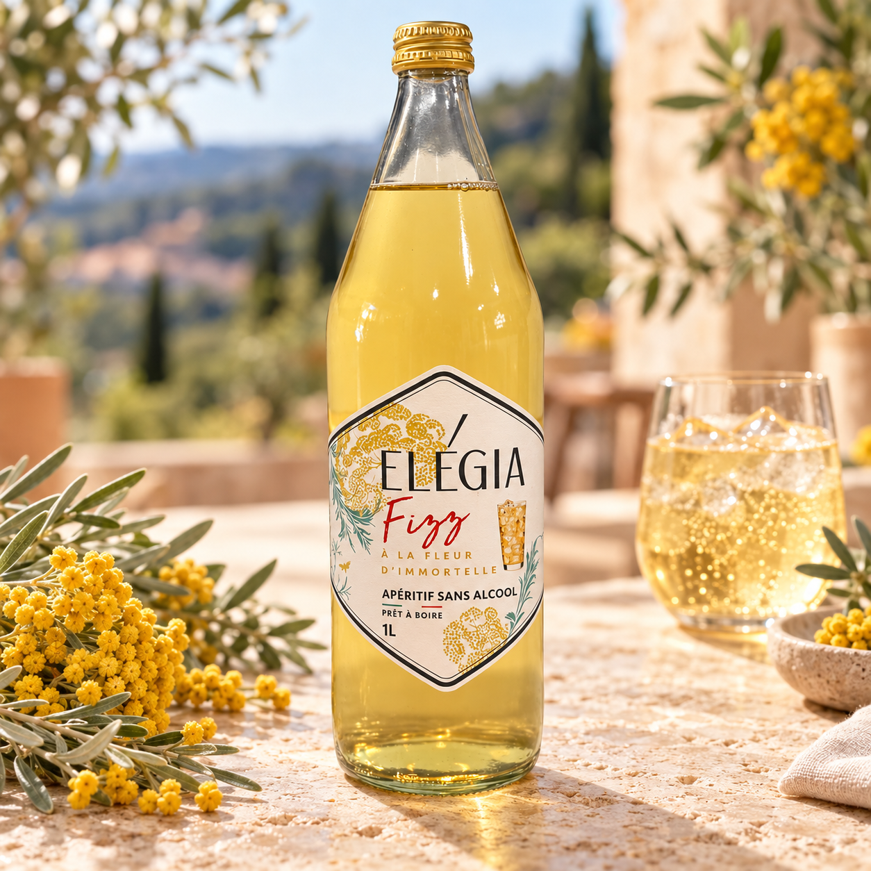 LIQUEUR ELIGIA FIZZ SANS ALCOOL 1L MELIFERA