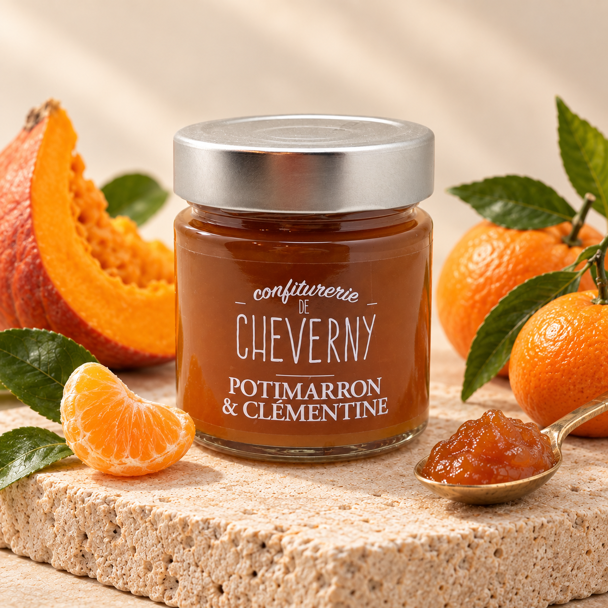 CONFITURE POTIMARRON CLÉMENTINE BIO 280G LA CONFITURERIE DE CHEVERNY