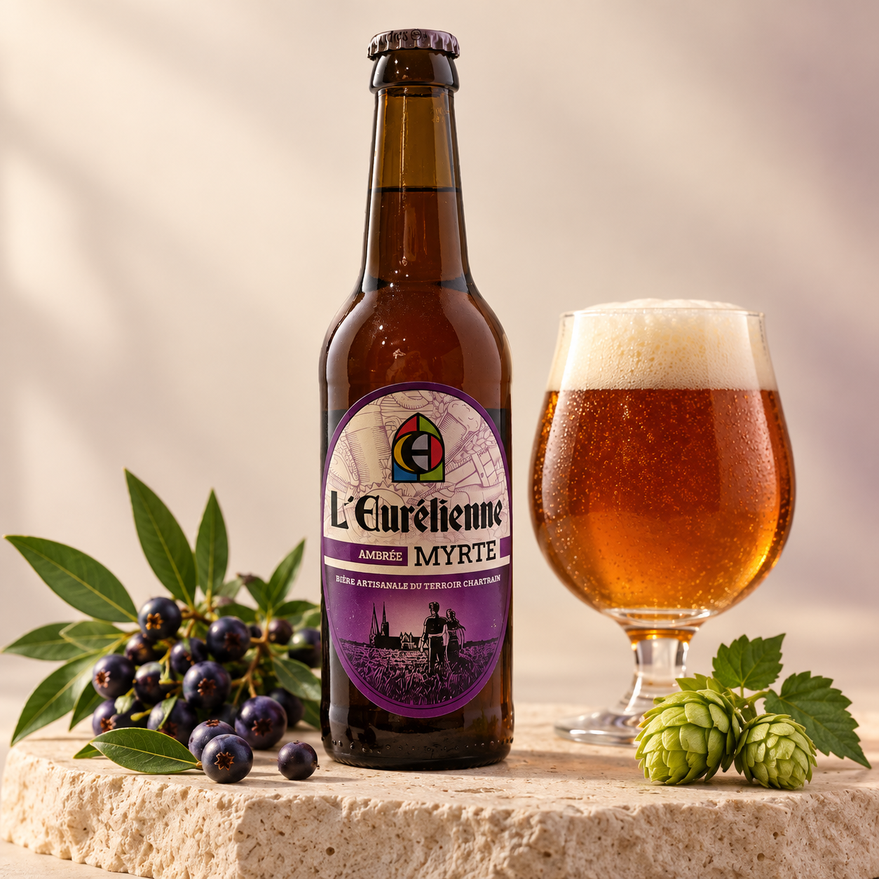 BIÈRE AMBRÉE MYRTE 33CL L'EURÉLIENNE