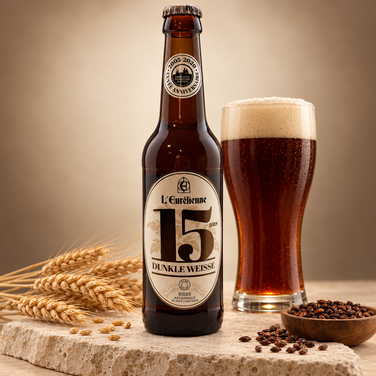 BIÈRE 15ÈME ANNIVERSAIRE 33CL L'EURÉLIENNE